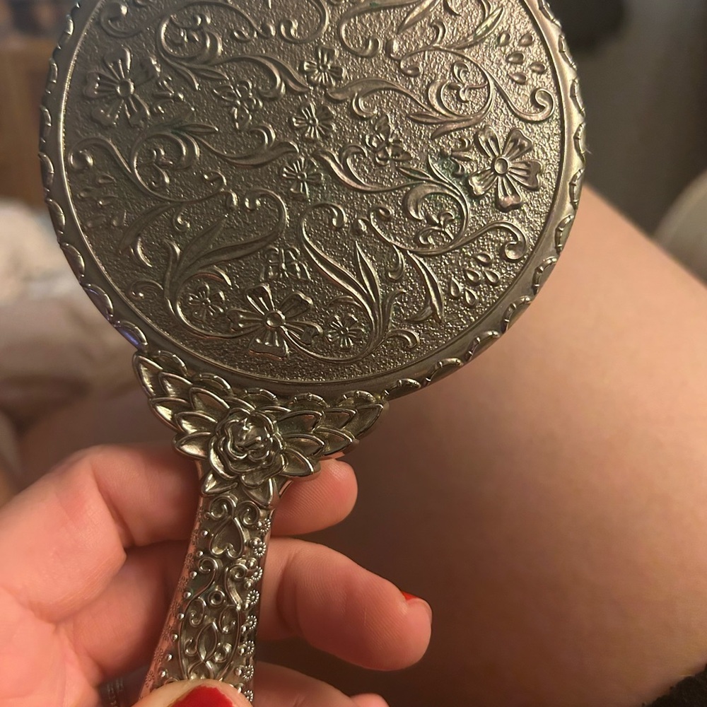 Elegant Silver Hand Mirror